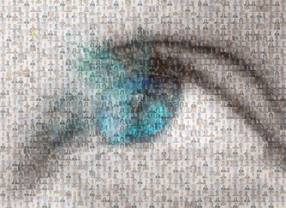 A mosaic of the photos of more than 180 CSIRO scientists contributing to the AIM future science platform looking to 2030