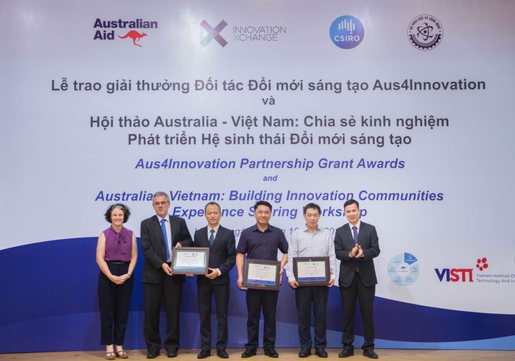 Winners of Aus4Innovation Partnership Grant Awards.