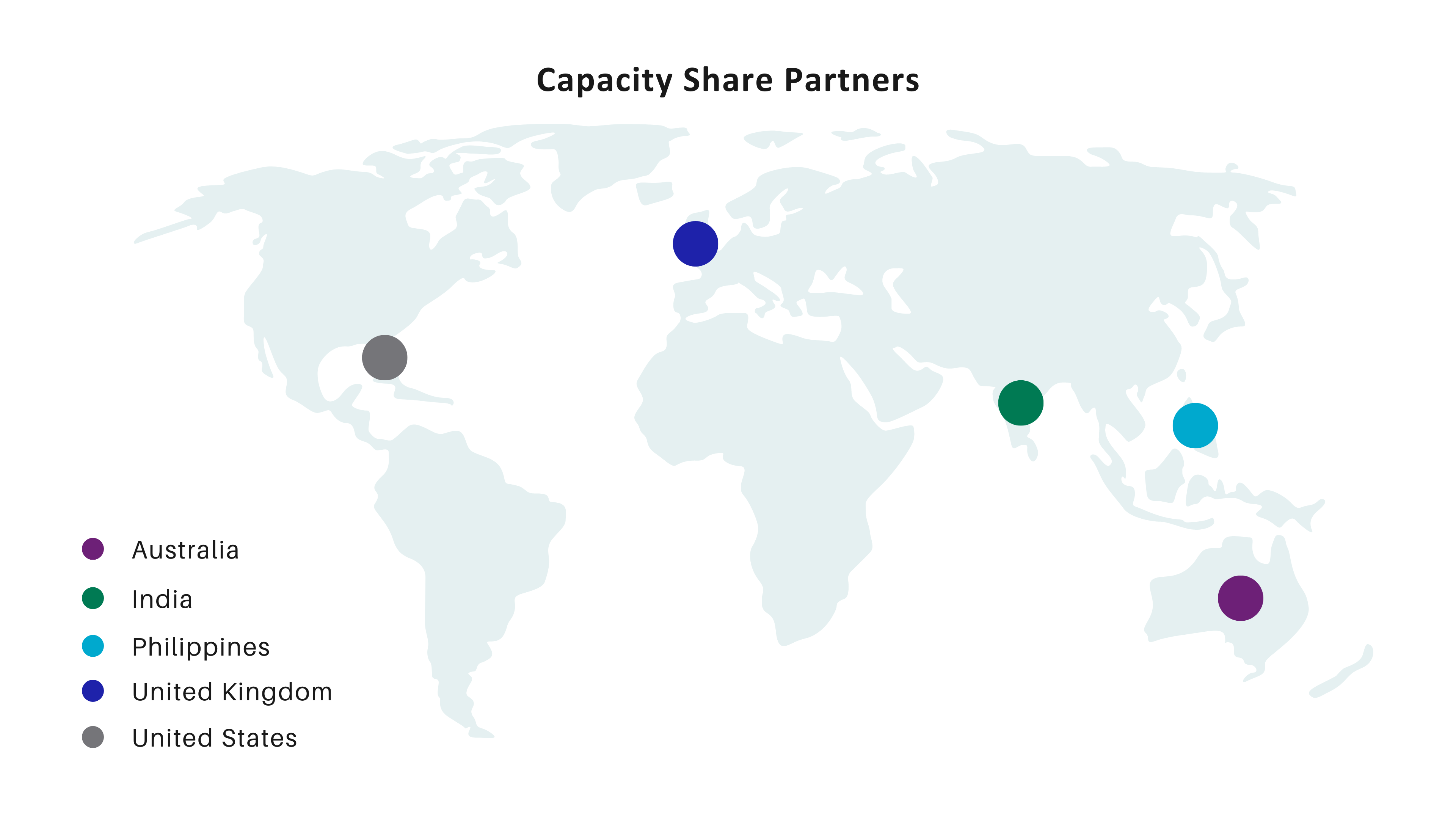 NovaSAR-1 Capacity Share Partners Map