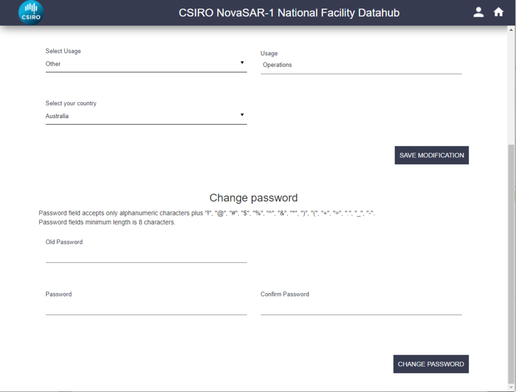 NNF Datahub - Edit Profile