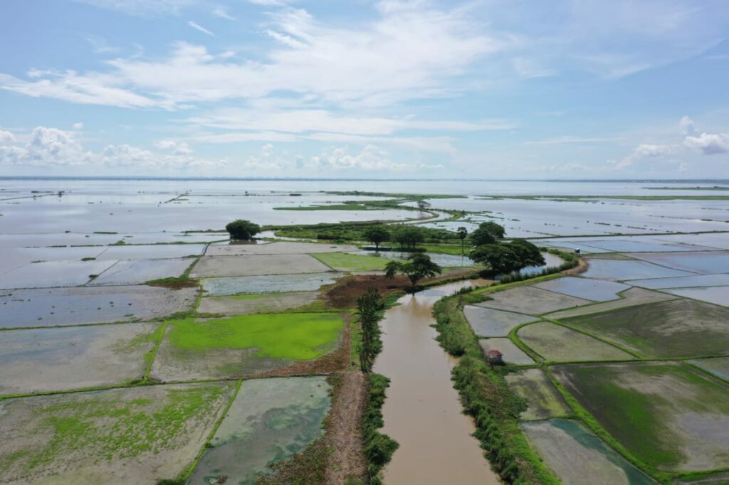 UAV imagery captures flooding of Lake Tempe across surrounding agricultural land during the wet season, Dec 2021.
Credit: Dr Andang Suryana Soma