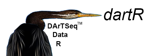 A logo for an R stats package with a darter bird.
