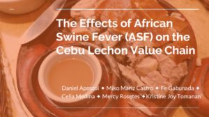 The effect of ASF on the Cebu lechon value chain
