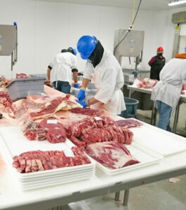 Meat processing. Credit - Mark Stebnicki