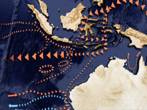 Ocean currents in the Australian region - North West