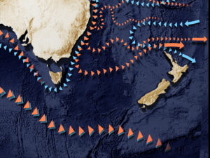Ocean currents in the Australian region - East coast and Tasman Sea