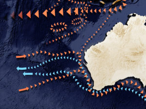 Ocean currents in the Australian region - West