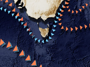 Ocean currents in the Australian region - Tasmania