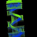 Leaning Tower of Pisa scanned using zebedee