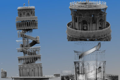 Zebedee Scans of the Leaning Tower of Pisa