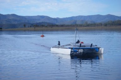 Autonomouse Catamaran at Lake Wivenhoe