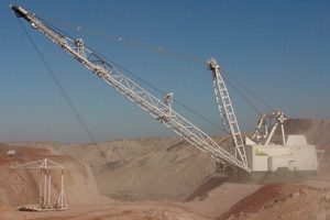 Dragline excavation systems are used in the removal of overburden in open cut coal minning operations