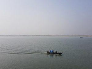 The River Ganges: Water is pumped from the river into natural water courses to augment irrigation supply
