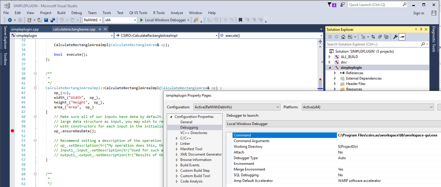 Workspace Debugging In Windows