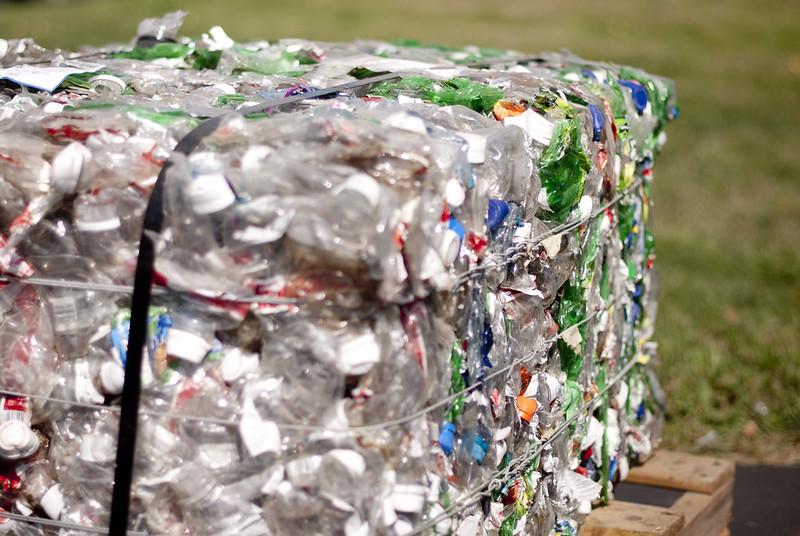 Photo of plastic bottle waste
