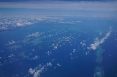 Coral reef from the air