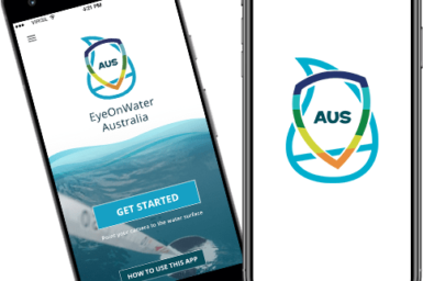 EyeOnWater Australia app on phones