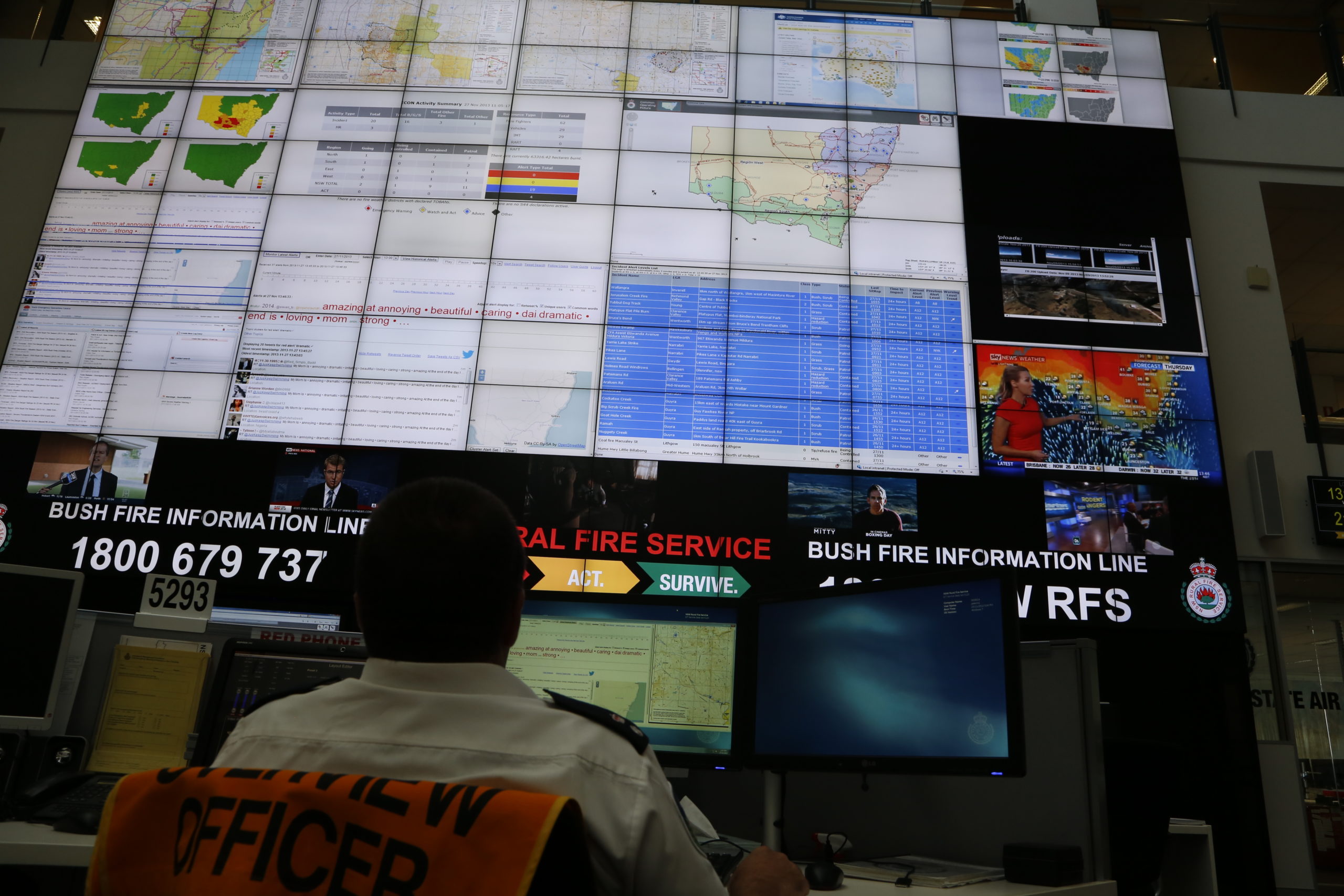 NSW RFS control centre